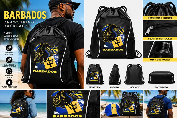 Barbados Dragon Flag Inspired Bag