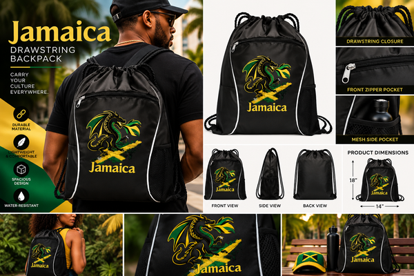 Jamaica  Dragon Flag Inspired Bag